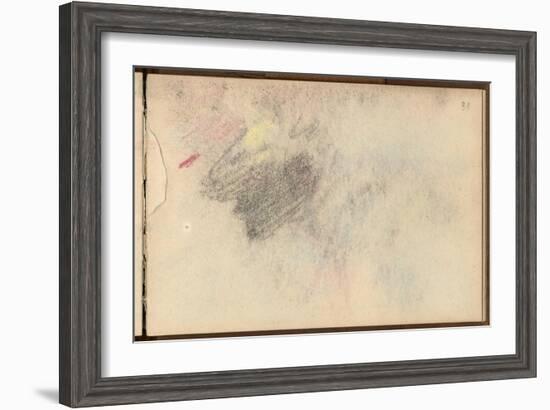 Study (Black Pencil and Pastel on Paper)-Claude Monet-Framed Giclee Print