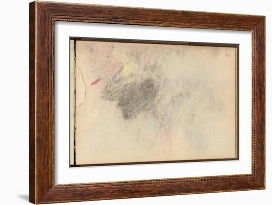 Study (Black Pencil and Pastel on Paper)-Claude Monet-Framed Giclee Print