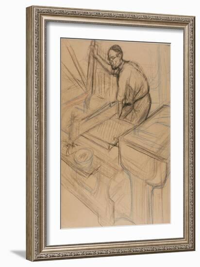 Study, C.1893-Henri de Toulouse-Lautrec-Framed Giclee Print