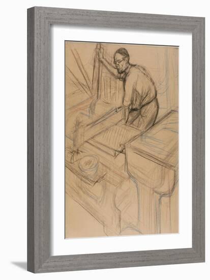 Study, C.1893-Henri de Toulouse-Lautrec-Framed Giclee Print