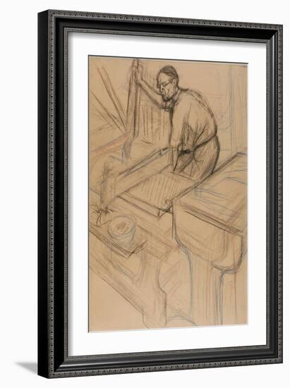 Study, C.1893-Henri de Toulouse-Lautrec-Framed Giclee Print