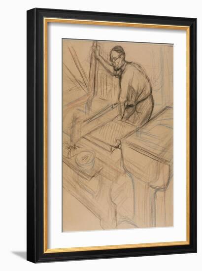 Study, C.1893-Henri de Toulouse-Lautrec-Framed Giclee Print