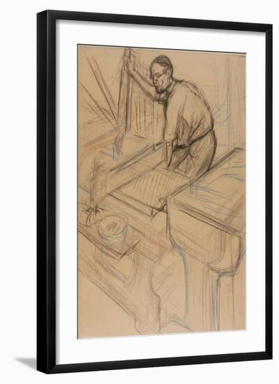 Study, C.1893-Henri de Toulouse-Lautrec-Framed Giclee Print