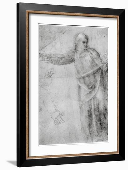 Study for a Figure of Christ, C1555-Michelangelo Buonarroti-Framed Giclee Print