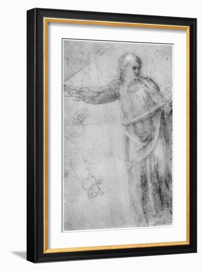 Study for a Figure of Christ, C1555-Michelangelo Buonarroti-Framed Giclee Print