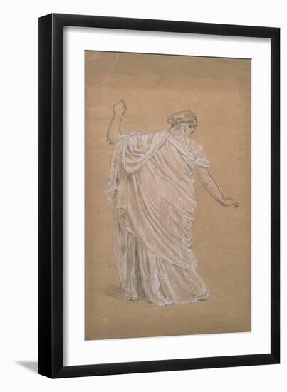 Study for 'A Garden' (Chalk on Tinted Paper)-Albert Joseph Moore-Framed Giclee Print