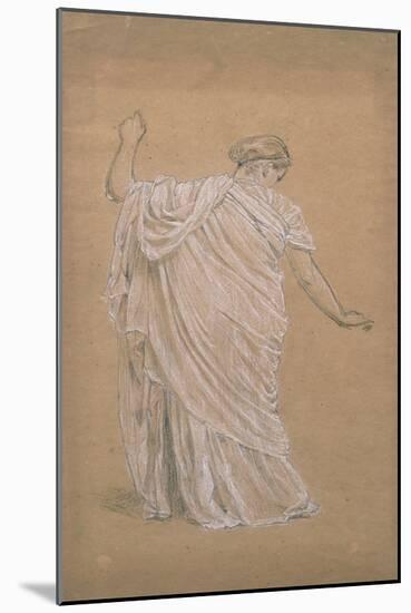 Study for 'A Garden' (Chalk on Tinted Paper)-Albert Joseph Moore-Mounted Giclee Print