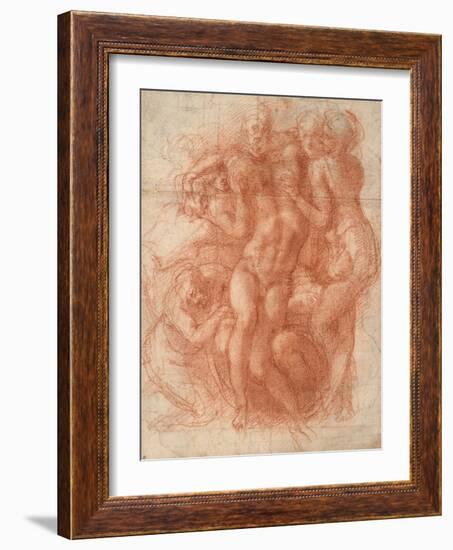 Study for a Lamentation-Michelangelo Buonarroti-Framed Giclee Print