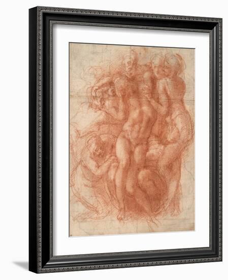 Study for a Lamentation-Michelangelo Buonarroti-Framed Giclee Print