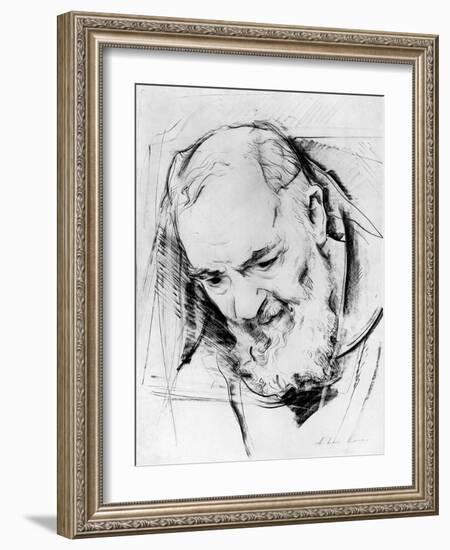 Study for a Padre Pio Monument, 1979-80-Antonio Ciccone-Framed Giclee Print