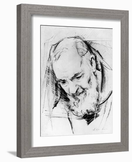 Study for a Padre Pio Monument, 1979-80-Antonio Ciccone-Framed Giclee Print