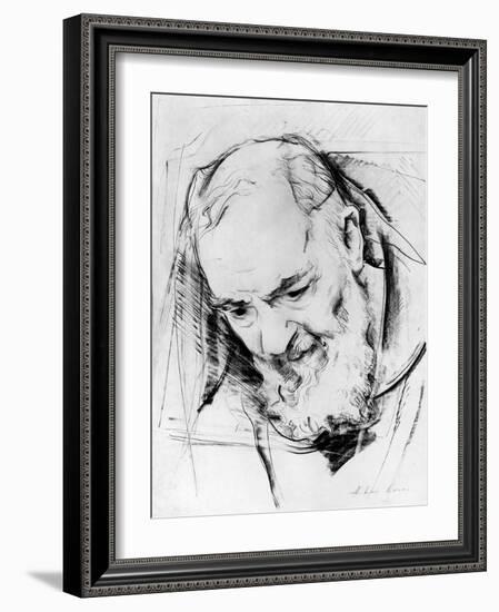 Study for a Padre Pio Monument, 1979-80-Antonio Ciccone-Framed Giclee Print