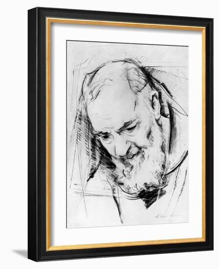 Study for a Padre Pio Monument, 1979-80-Antonio Ciccone-Framed Giclee Print