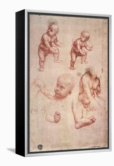 Study for a Portrait of a Child-Leonardo da Vinci-Framed Premier Image Canvas