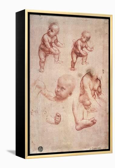 Study for a Portrait of a Child-Leonardo da Vinci-Framed Premier Image Canvas