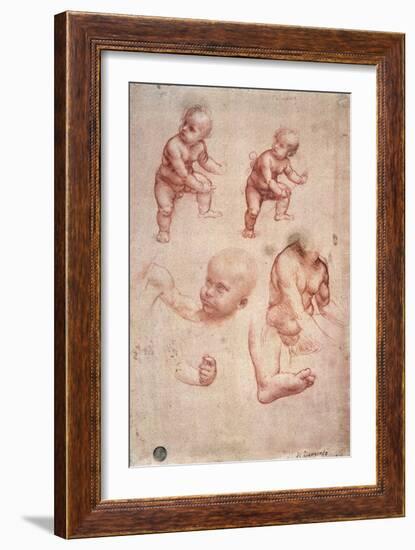 Study for a Portrait of a Child-Leonardo da Vinci-Framed Giclee Print