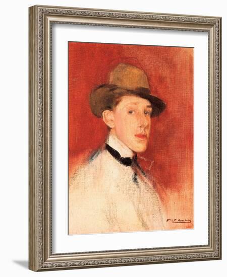 Study for a Portrait of King Alfonso XIII (Or Alphonse De Bourbon) (1886-1941), Detail, 1904 (Paint-Ramon Casas i Carbo-Framed Giclee Print