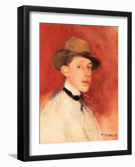 Study for a Portrait of King Alfonso XIII (Or Alphonse De Bourbon) (1886-1941), Detail, 1904 (Paint-Ramon Casas i Carbo-Framed Giclee Print