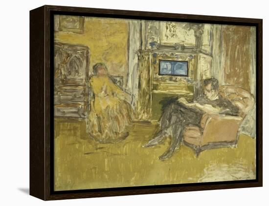 Study for a Portrait of Mr. and Mrs. Marcel Kapferer-Edouard Vuillard-Framed Premier Image Canvas