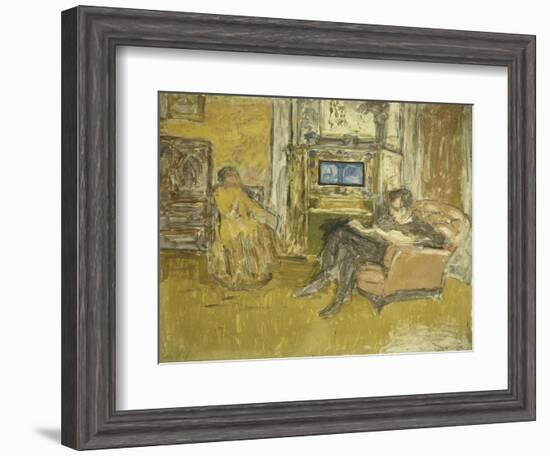 Study for a Portrait of Mr. and Mrs. Marcel Kapferer-Edouard Vuillard-Framed Giclee Print