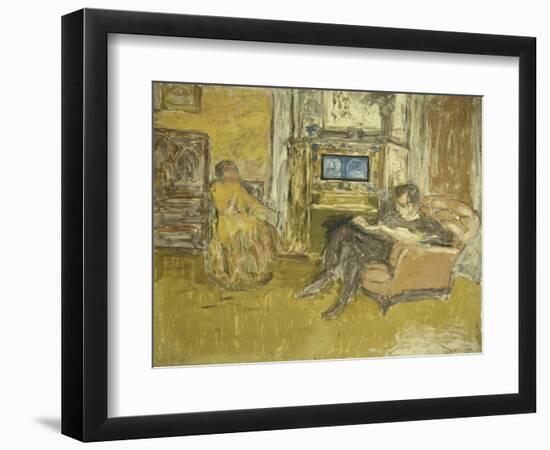 Study for a Portrait of Mr. and Mrs. Marcel Kapferer-Edouard Vuillard-Framed Giclee Print