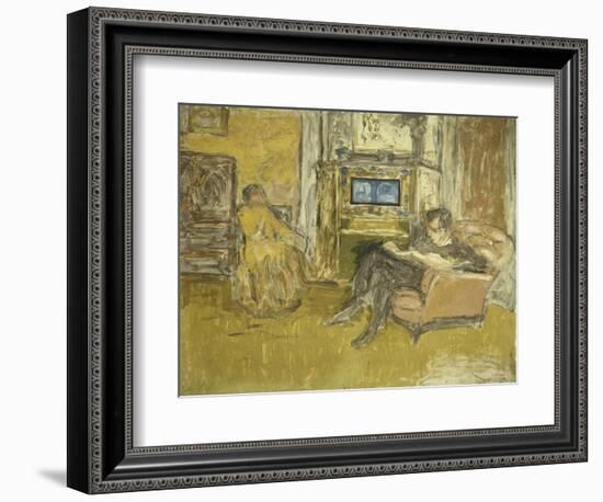 Study for a Portrait of Mr. and Mrs. Marcel Kapferer-Edouard Vuillard-Framed Giclee Print