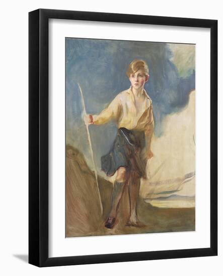 Study for a Portrait of the Hon. Andrew Elphinstone-Philip Alexius De Laszlo-Framed Giclee Print