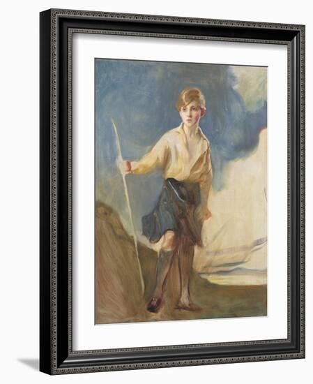 Study for a Portrait of the Hon. Andrew Elphinstone-Philip Alexius De Laszlo-Framed Giclee Print