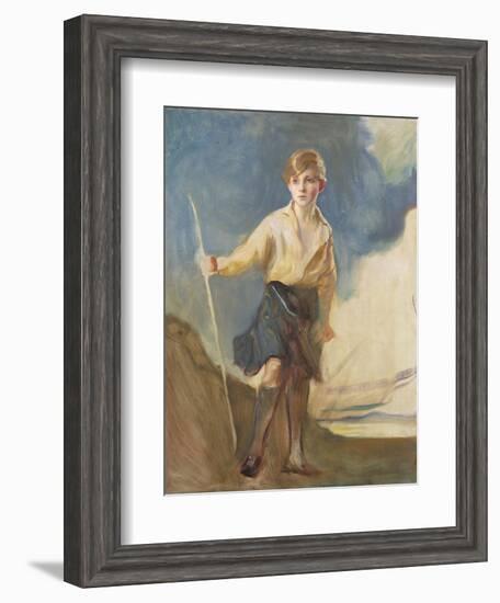 Study for a Portrait of the Hon. Andrew Elphinstone-Philip Alexius De Laszlo-Framed Giclee Print