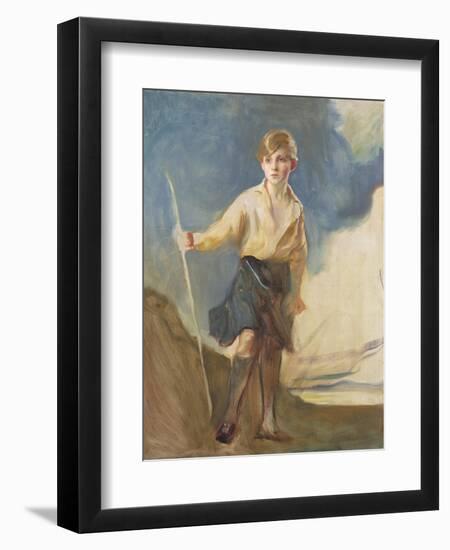 Study for a Portrait of the Hon. Andrew Elphinstone-Philip Alexius De Laszlo-Framed Giclee Print