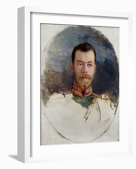 Study for a Portrait of Tsar Nicholas II 1898-Henri Gervex-Framed Giclee Print