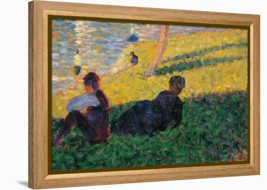 Study for a Sunday Afternoon on the Island of La Grande Jatte-Georges Seurat-Framed Premier Image Canvas