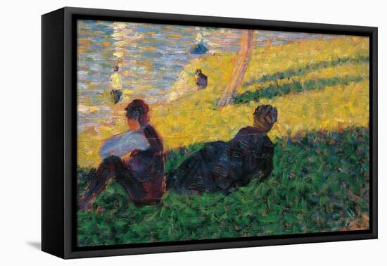 Study for a Sunday Afternoon on the Island of La Grande Jatte-Georges Seurat-Framed Premier Image Canvas