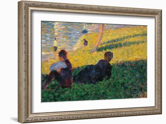 Study for a Sunday Afternoon on the Island of La Grande Jatte-Georges Seurat-Framed Giclee Print