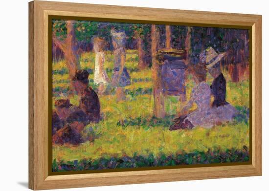 Study for a Sunday Afternoon on the Island of La Grande Jatte-Georges Seurat-Framed Premier Image Canvas