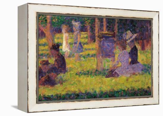 Study for a Sunday Afternoon on the Island of La Grande Jatte-Georges Seurat-Framed Premier Image Canvas