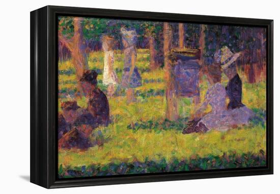 Study for a Sunday Afternoon on the Island of La Grande Jatte-Georges Seurat-Framed Premier Image Canvas