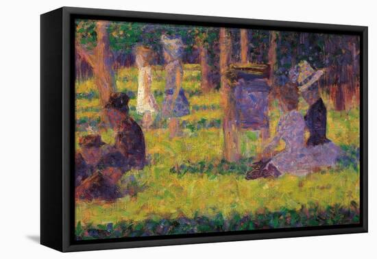Study for a Sunday Afternoon on the Island of La Grande Jatte-Georges Seurat-Framed Premier Image Canvas