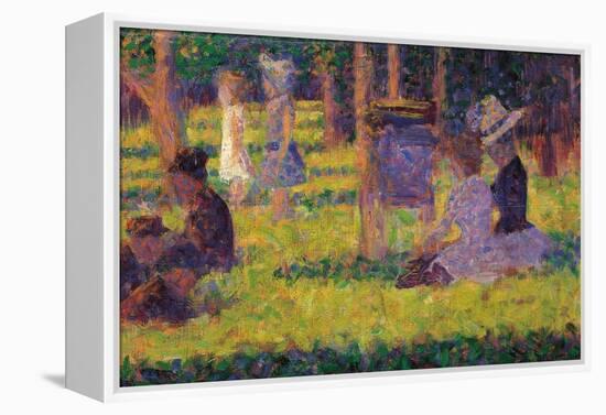 Study for a Sunday Afternoon on the Island of La Grande Jatte-Georges Seurat-Framed Premier Image Canvas