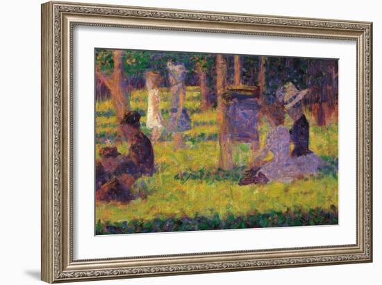 Study for a Sunday Afternoon on the Island of La Grande Jatte-Georges Seurat-Framed Giclee Print