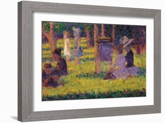 Study for a Sunday Afternoon on the Island of La Grande Jatte-Georges Seurat-Framed Giclee Print