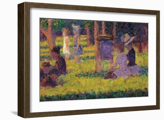 Study for a Sunday Afternoon on the Island of La Grande Jatte-Georges Seurat-Framed Giclee Print