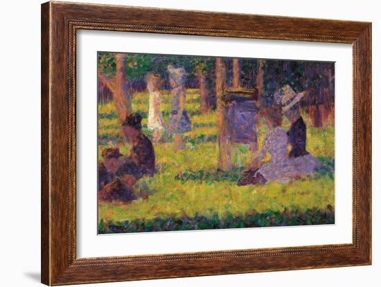 Study for a Sunday Afternoon on the Island of La Grande Jatte-Georges Seurat-Framed Giclee Print