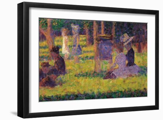 Study for a Sunday Afternoon on the Island of La Grande Jatte-Georges Seurat-Framed Giclee Print