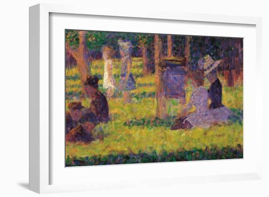 Study for a Sunday Afternoon on the Island of La Grande Jatte-Georges Seurat-Framed Giclee Print