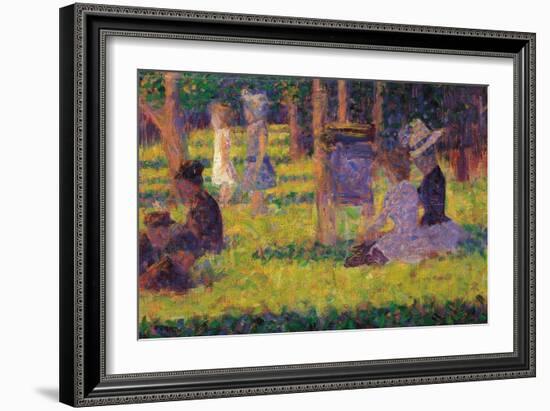 Study for a Sunday Afternoon on the Island of La Grande Jatte-Georges Seurat-Framed Giclee Print