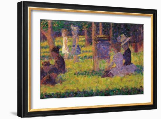 Study for a Sunday Afternoon on the Island of La Grande Jatte-Georges Seurat-Framed Giclee Print