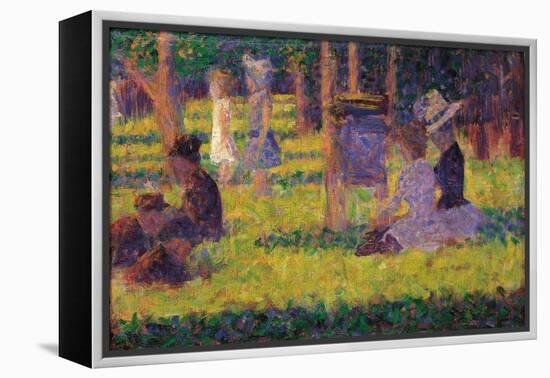 Study for A Sunday Afternoon on the Island of La Grande Jatte-Georges Seurat-Framed Stretched Canvas