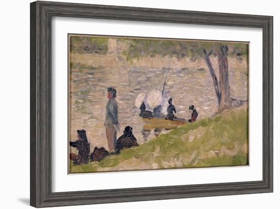 Study for a Sunday Afternoon on the Island of La Grande Jatte-Georges Seurat-Framed Giclee Print