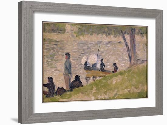 Study for a Sunday Afternoon on the Island of La Grande Jatte-Georges Seurat-Framed Giclee Print